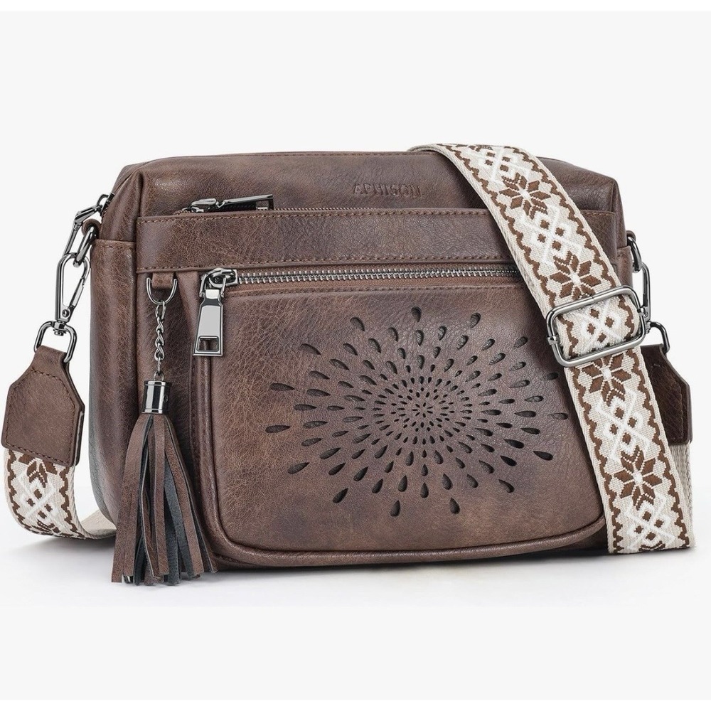 Crossbody Bags for Women Trendy Faux Leather Crossbody Purses Shoulder Handbags - Picture 2 of 11
